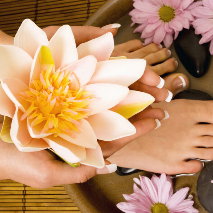 Footcare and handcare at the spa